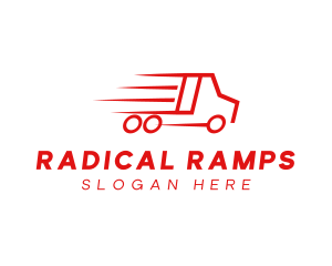 Fast Delivery Truck  Logo