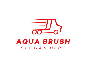 Fast Delivery Truck  logo design