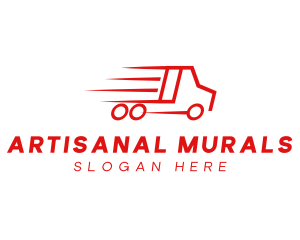 Fast Delivery Truck  logo design