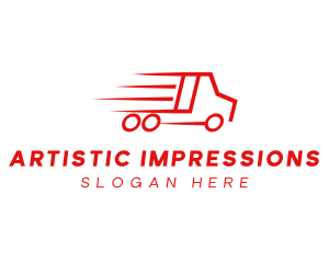 Fast Delivery Truck  logo design