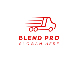 Fast Delivery Truck  logo design