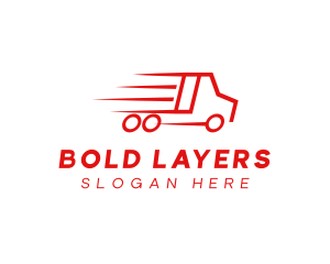 Fast Delivery Truck  logo design