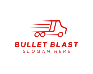 Fast Delivery Truck  logo design