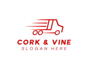 Fast Delivery Truck  logo design