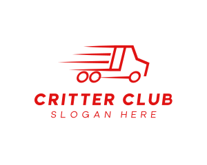 Fast Delivery Truck  logo design