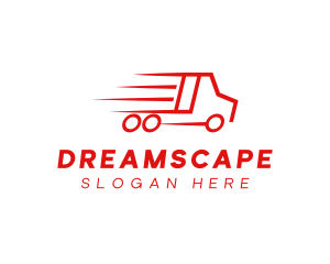 Fast Delivery Truck  logo design