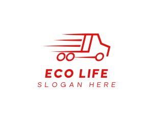 Fast Delivery Truck  logo design