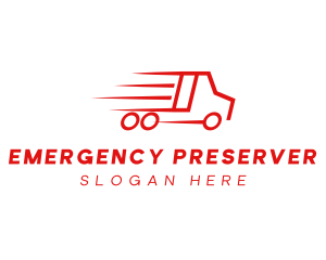 Fast Delivery Truck  logo design