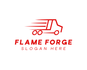 Fast Delivery Truck  logo design