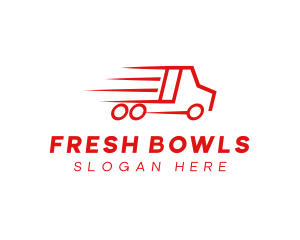 Fast Delivery Truck  logo design