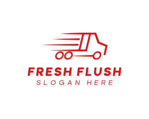 Fast Delivery Truck  logo design