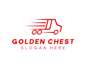 Fast Delivery Truck  logo design