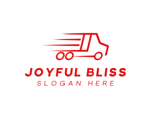 Fast Delivery Truck  logo design