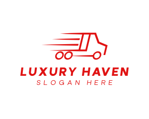 Fast Delivery Truck  logo design