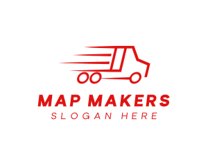 Fast Delivery Truck  logo design