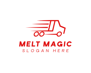 Fast Delivery Truck  logo design