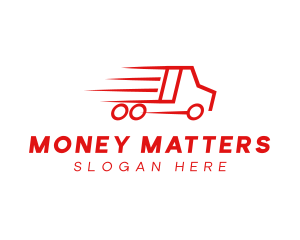 Fast Delivery Truck  logo design