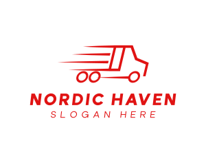 Fast Delivery Truck  logo design