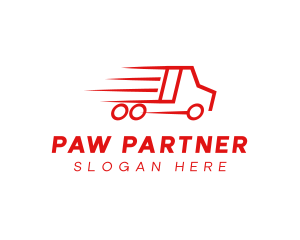 Fast Delivery Truck  logo design