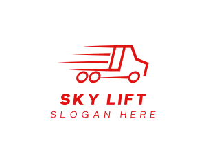 Fast Delivery Truck  logo design