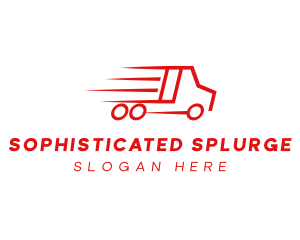 Fast Delivery Truck  logo design