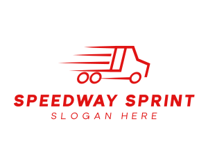 Fast Delivery Truck  logo design