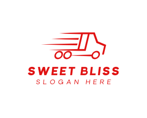 Fast Delivery Truck  logo design