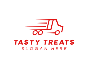 Fast Delivery Truck  logo design