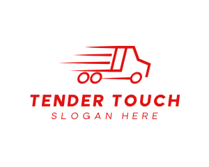 Fast Delivery Truck  logo design