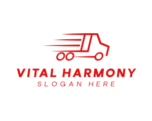 Fast Delivery Truck  logo design