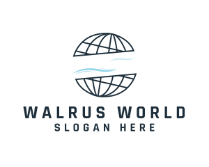 World Atlas Globe logo design