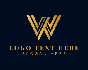 Luxury Business Letter W logo