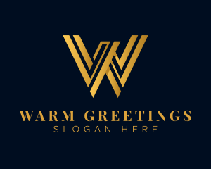 Luxury Business Letter W logo design