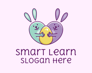 Cute Easter Bunnies  Logo
