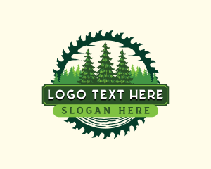 Forest Pine Tree Woodwork  logo