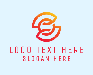 Orange Letter O Startup logo design