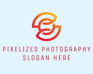 Orange Letter O Startup logo design