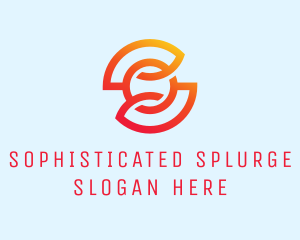 Orange Letter O Startup logo design