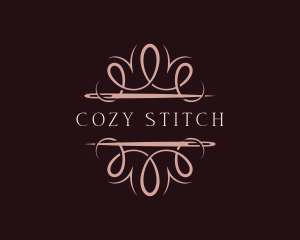 Fashion Needle Thread Dressmaker logo design