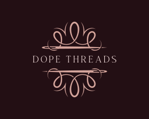 Fashion Needle Thread Dressmaker logo design