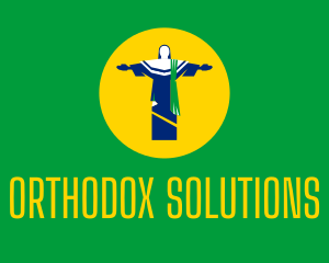 Brazil Christ Statue Logo