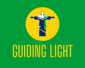 Brazil Christ Statue logo design