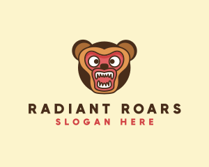 Angry Bear Roar logo design