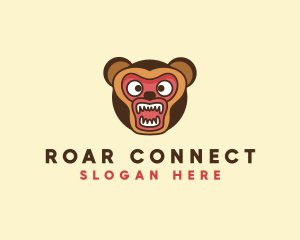 Angry Bear Roar logo design