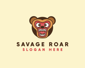 Angry Bear Roar logo design