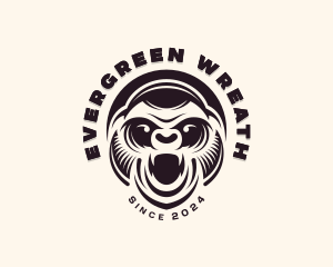 Wild Gorilla Ape Logo