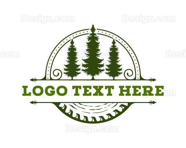 Carpentry Woodcutting Lumberjack Logo