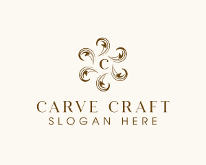 Wood Carving Decoration  logo design