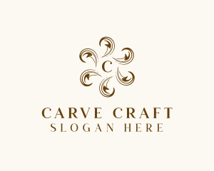 Wood Carving Decoration  logo design