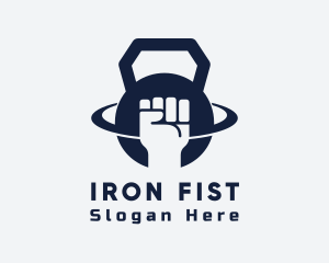 Fist Kettlebell Gym logo design